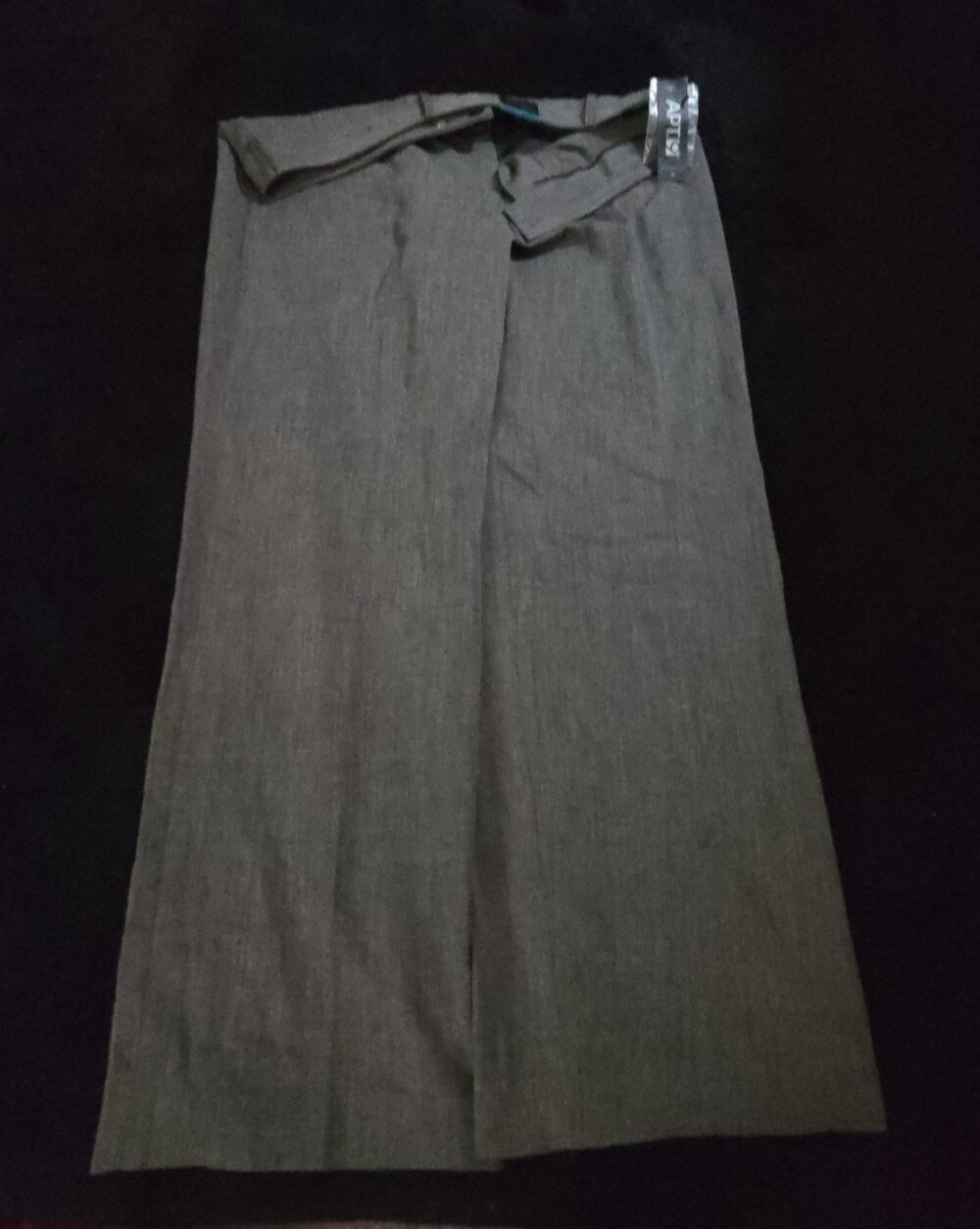 Apt 9 Women's Dress Pants 16 Short Trouser Taupe Micro Pattern Business Casual